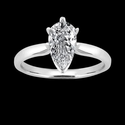 2.5 Karaat Peren Diamanten Ring