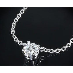 2,50 Karaat labgekweekt Diamanten Collierhanger Witgoud 14K Nieuw