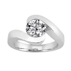 2.50 Ct. Natuurlijke uit de aarde gewonnen Diamanten Verlovingsring Solitaire Witgoud