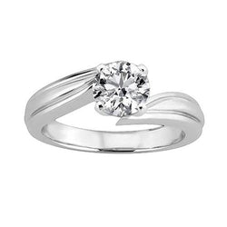 2.50 Karaat Natuurlijke uit de aarde gewonnen Diamanten Solitaire Jubileumring Witgoud
