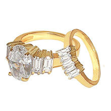Afbeelding in Gallery-weergave laden, 2,51 Ct. Echt Diamanten Verlovingsring Band Set Goud Geel
