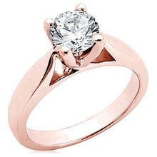 Afbeelding in Gallery-weergave laden, 2,51 Ct. Roségouden Echt Diamanten Solitaire Verlovingsring

