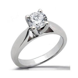 2,51 Ct. Natuurlijke uit de aarde gewonnen Diamanten Solitaire Verlovingsring Witgoud