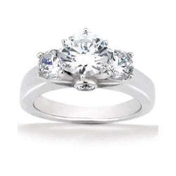 2.62 Karaat F Vs1 Diamanten Ring Diamanten 3 Stenen Ring