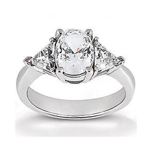 Afbeelding in Gallery-weergave laden, 2,71 ct. Grote Echt Diamanten Verlovingsring Drie Stenen Sieraden Nieuw

