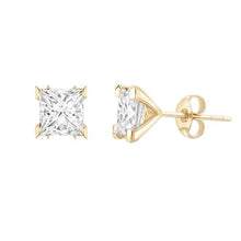 Afbeelding in Gallery-weergave laden, GIA-gecertificeerd Natuurlijke Diamanten Oorbel 3.01ct - 14K Geelgoud
