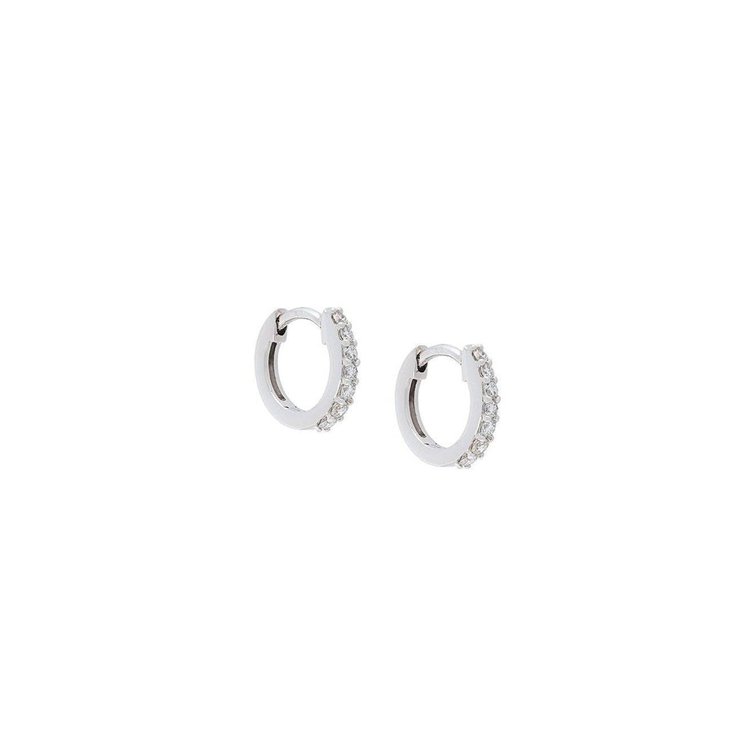 2,80 karaat Prong Set Ronde Geslepen Echt Diamanten Hoepel Oorbellen Goud Wit