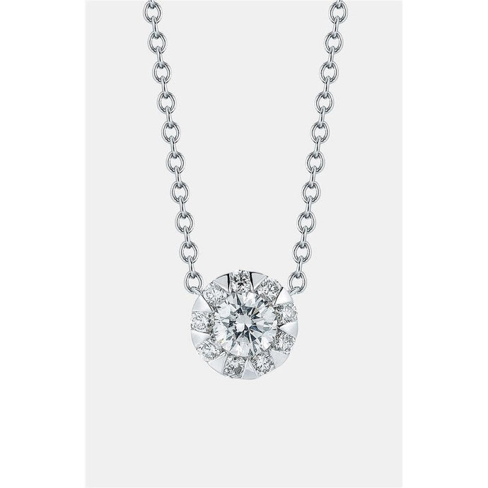 2.85 ct prachtige ronde geslepen diamanten hanger ketting nieuw - harrychadent.nl