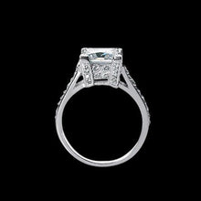 Afbeelding in Gallery-weergave laden, 2.91 Karaat Prinses Diamanten Ring Solitaire Met Accenten Pave - harrychadent.nl
