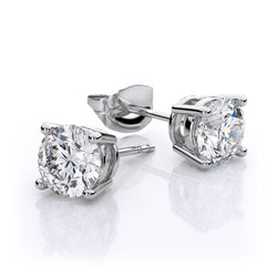 2 Karaat Dames Oorknopjes Ronde Geslepen Echt Diamanten