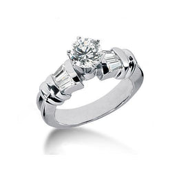2 Kt. Echt Diamanten Verlovingsring Wit Goud 14K