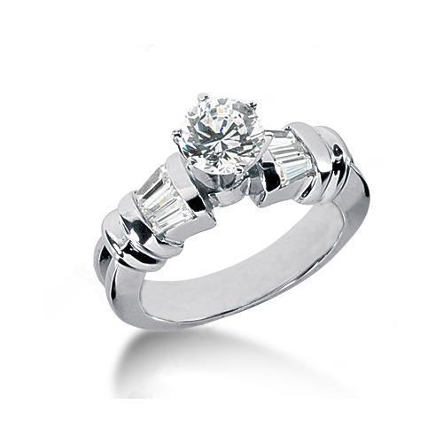 2 Kt. Echt Diamanten Verlovingsring Wit Goud 14K