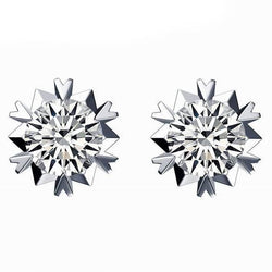 2 Kt. Ronde Solitaire Echt Diamant Stud Oorbel Dames Gouden Sieraden