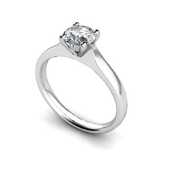 2 Karaat Solitaire uit de aarde gewonnen Diamanten Jubileumring Witgoud 14K