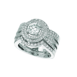 3-Delige Echt Diamanten Fancy Ring Met Accenten 1,75 Karaat