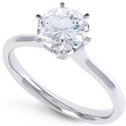 3 Karaat Natuurlijke uit de aarde gewonnen Diamanten Ring 6-Poot