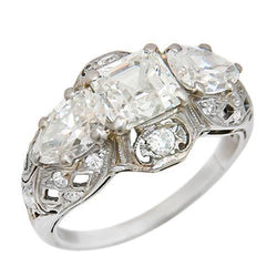 Natuurlijke Diamanten Ring 1.50ct - Witgoud 14K