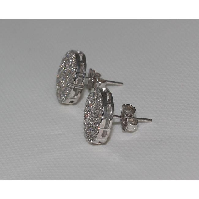 3 ct. Ronde diamanten oorknopjes wit goud - harrychadent.nl