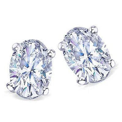 3 karaat G Si1 Diamond Stud Earring sieraden WG Lady oorbellen paar