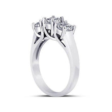 Afbeelding in Gallery-weergave laden, 3 karaat ronde diamanten huwelijksverjaardag ring 3 stenen sieraden - harrychadent.nl
