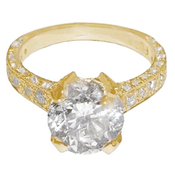 3 kt schitterende diamanten jubileumring geel goud - harrychadent.nl