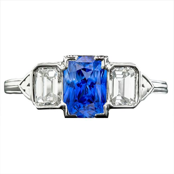 3 stenen diamanten sieraden bezel set smaragden gouden saffier ring 3 karaat - harrychadent.nl