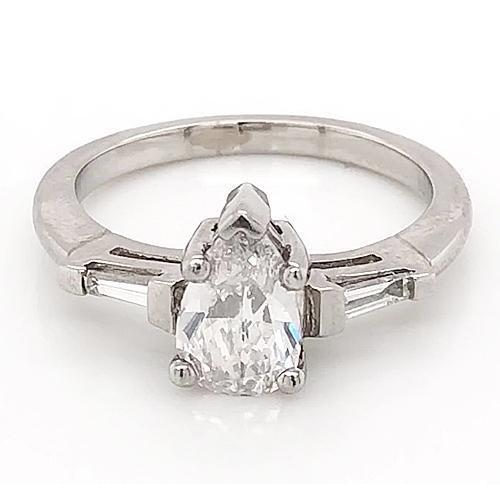 3 stenen diamanten verlovingsring 1,50 karaat sieraden wit goud 14K - harrychadent.nl
