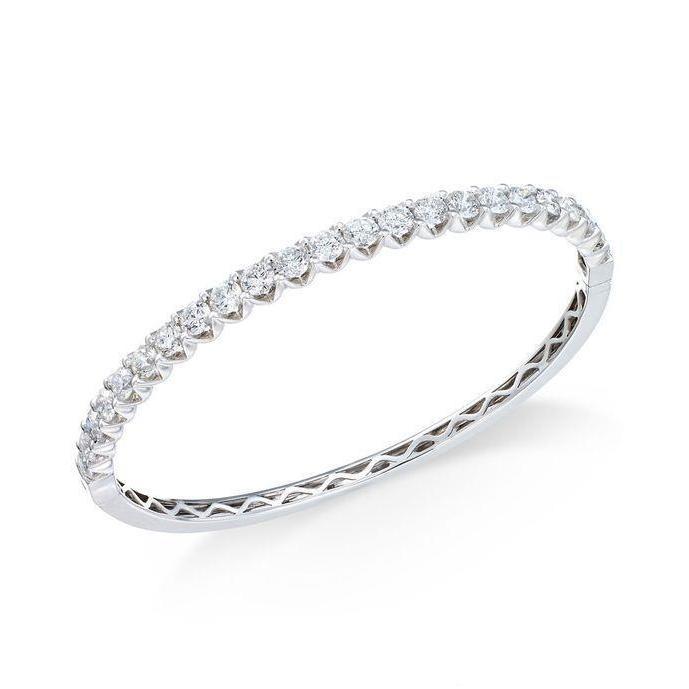 3.45 Karaat Prachtige Ronde Echt Diamanten Armband Wit Goud - harrychadent.nl