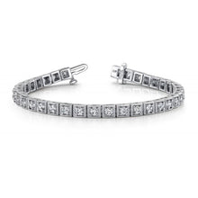Afbeelding in Gallery-weergave laden, 3.50 Karaat Echt Diamanten Tennisarmband Goud Wit 14K
