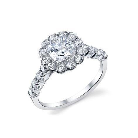 3.50 ct Kussen en Rond Geslepen Halo Echt Diamanten Jubileumring - harrychadent.nl
