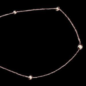3,5 karaat ketting rosé gouden hanger diamanten werven - harrychadent.nl