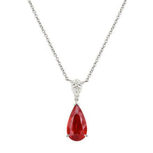 Afbeelding in Gallery-weergave laden, echte round diamant 3.50karaat hanger vooraanzicht
