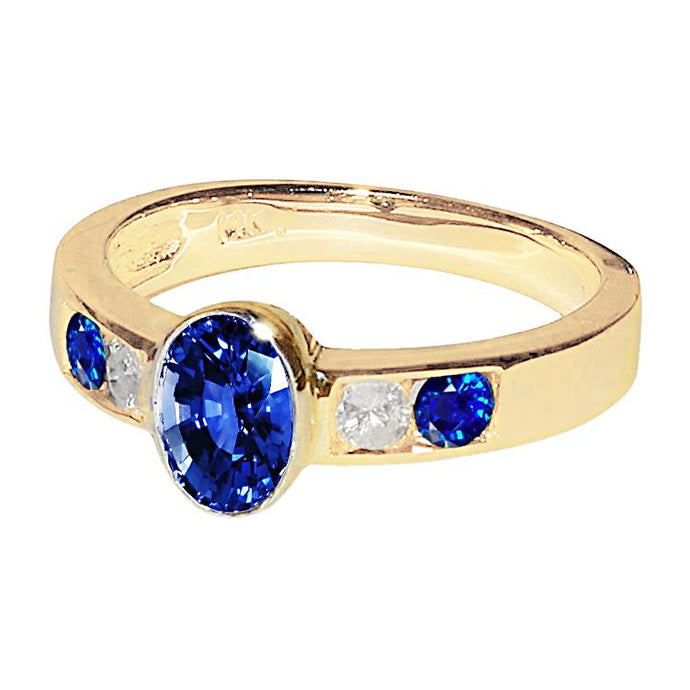 3,61 ct. Ring Geelgouden Edelsteenring met groot ovaal midden - harrychadent.nl