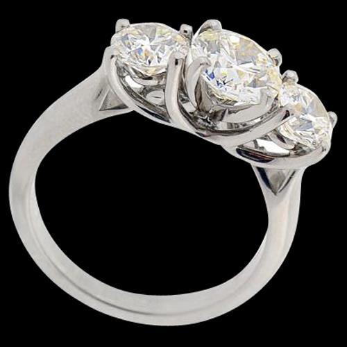 3.00 ct witgouden diamanten verlovingsring drie stenen sieraden nieuw