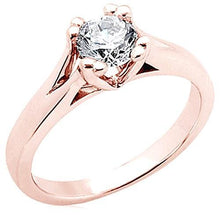 Afbeelding in Gallery-weergave laden, 3.01 Ct. Ronde diamanten solitaire ring rosé goud Nieuw - harrychadent.nl
