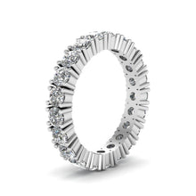 Afbeelding in Gallery-weergave laden, 3.15 karaat dames ronde diamanten eeuwigheid band massief wit gouden sieraden - harrychadent.nl
