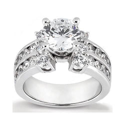 3,25 Karaat Echt Diamanten Verlovingsring In Wit Goud