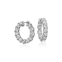 Afbeelding in Gallery-weergave laden, 3,36 ct Ronde Briljant Geslepen Echt Diamanten Dames Hoepel Oorbellen Goud Wit - harrychadent.nl

