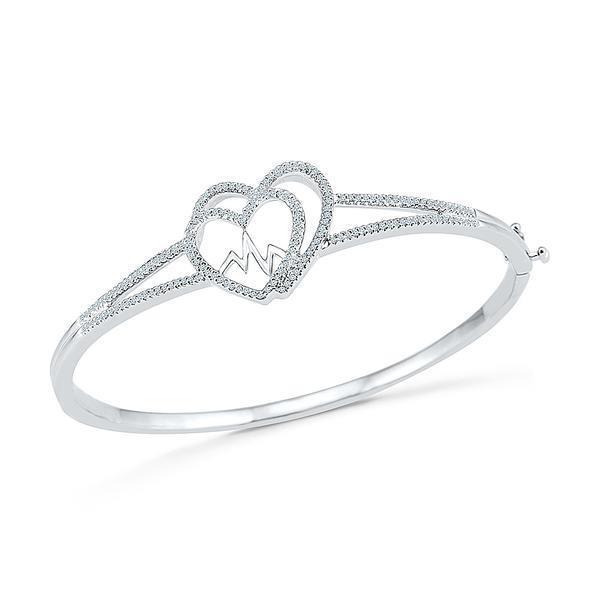 3.40 ct rond geslepen diamanten damesarmband 14k witgoud - harrychadent.nl