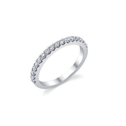 3,40 Karaat Griffen Set Echt Diamanten Lady Eternity Trouwring Wit Goud