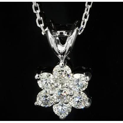 3.5 ct diamanten bloem stijl ketting hanger wit goud vrouwen sieraden - harrychadent.nl