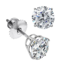 Afbeelding in Gallery-weergave laden, GIA-gecertificeerd Natuurlijke Diamanten Oorbel 3.72ct - Witgoud 14K
