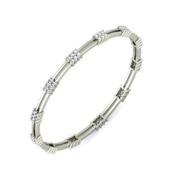 3.60 ct ronde diamanten armband 14K witgouden sieraden - harrychadent.nl