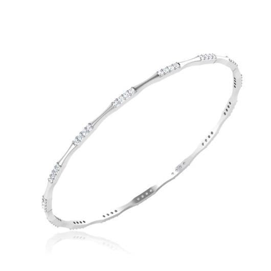 3.60 ct ronde geslepen diamanten dames armband wit goud - harrychadent.nl