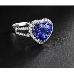 3.60 karaat Ceylon blauwe saffier diamanten ring wit goud 14K - harrychadent.nl