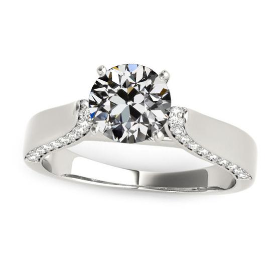 3.75 karaat jubileum ring oude mijn geslepen diamanten sieraden 14K goud - harrychadent.nl