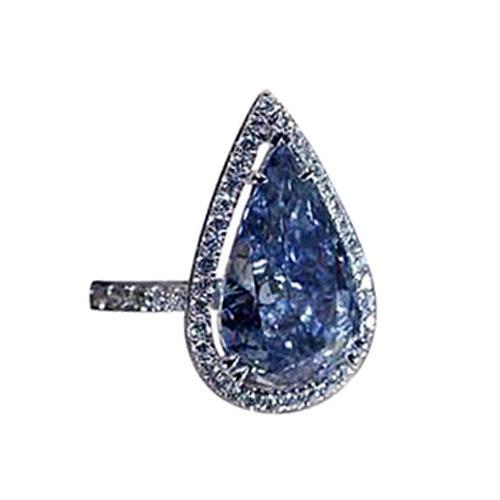 3,75 ct. Echte Peer Ronde Diamanten Ring Edelsteen Wit Goud - harrychadent.nl
