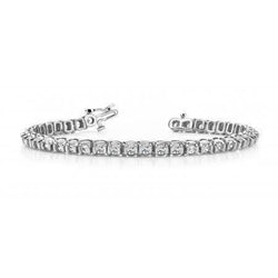 3,80 Karaat Ronde Geslepen Echt Diamanten Tennisarmband 14K Witgoud