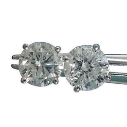 Natuurlijke Diamanten Oorbel 3ct - Witgoud 14K
