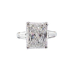 3 Karaat Radiant Natuurlijke Echte Diamanten (Geen labgekweekt) Trouwring